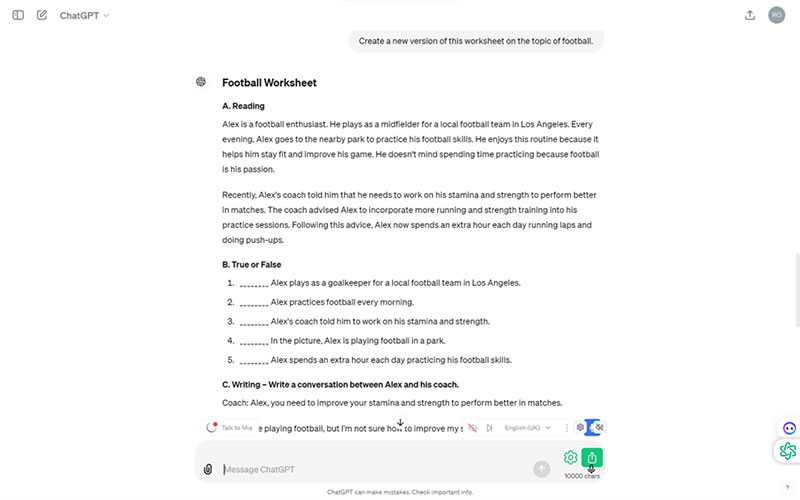 duplicating mimicking tweaking existing esl tefl tesol worksheets with ai