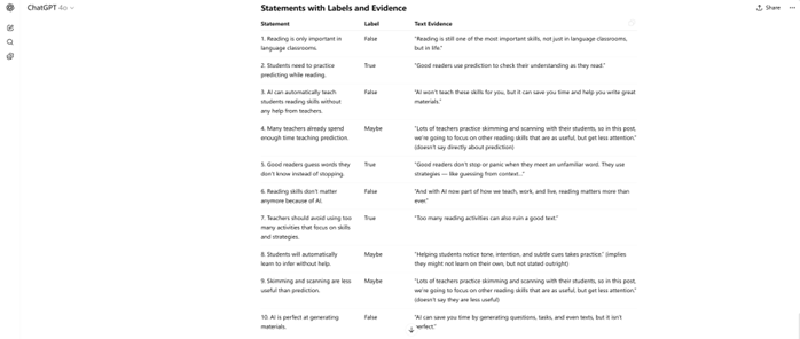 making inferences with ai for reading skills