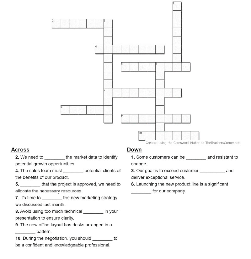 Crossword with clues from Claude and design from Crossword Puzzle Maker